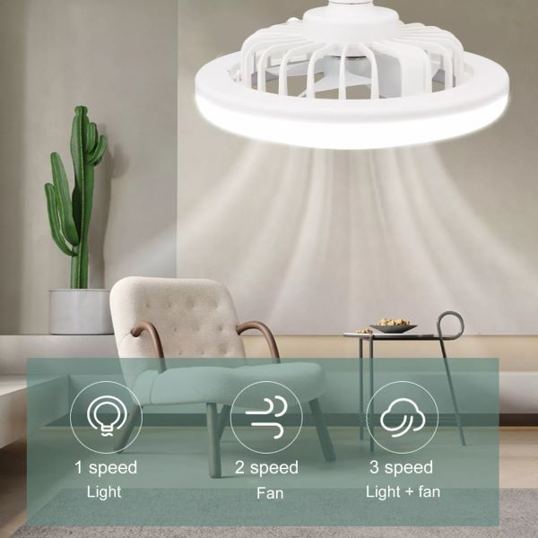 Ventilador de techo con luz LED | FANGLO