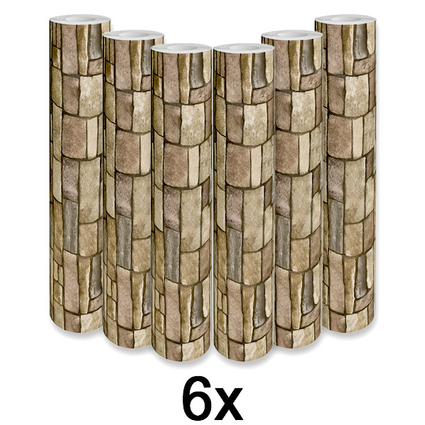 6x Vinilo 3D estilizado – Transformación fácil de la pared | WALLCORWRAP