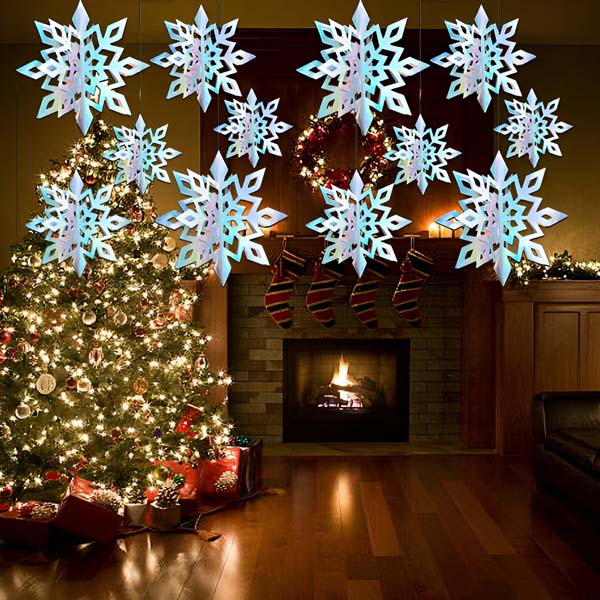 Copos de nieve holográficos 3D (6 unidades) | HOLOFLAKE