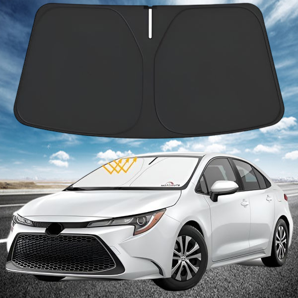 Parasol plegable de 4 capas para coche (145x80cm) | SUNDEO